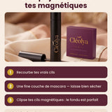Routine Cléolya : recourber, fine couche de mascara, puis cils magnétiques